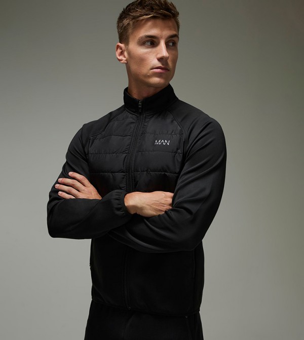 بوهو مان ملابس - أسود جاكيتات كاجوال