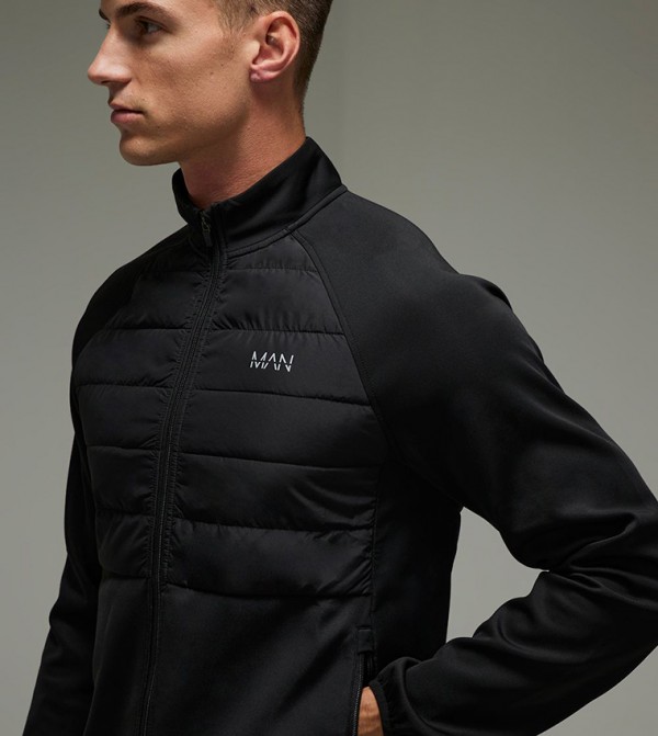 بوهو مان ملابس - أسود جاكيتات كاجوال