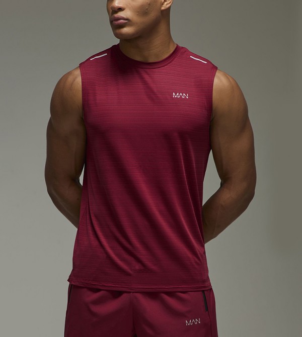 بوهو مان  - أحمر T-Shirts & Vests