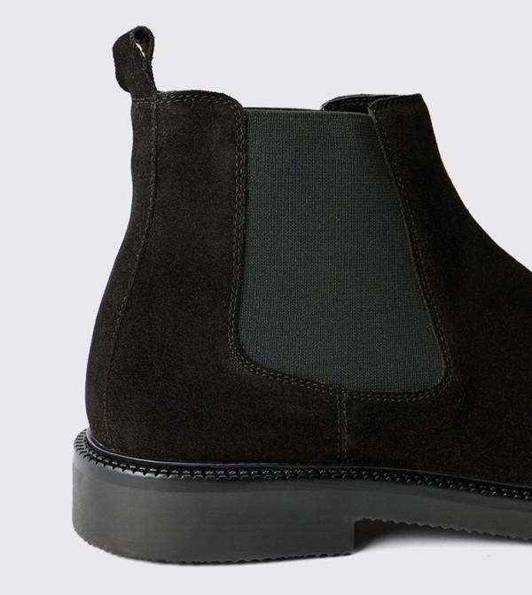 boohooMAN  Boots - Black Chelsea Boots