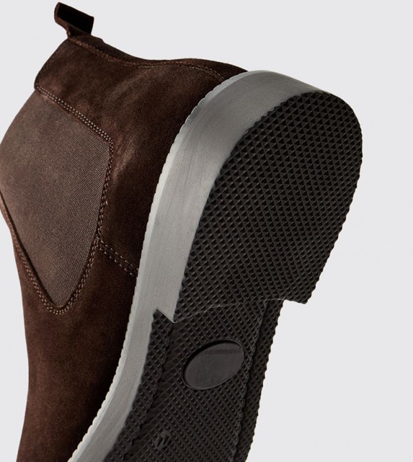 boohooMAN Boots - Brown Chelsea Boots