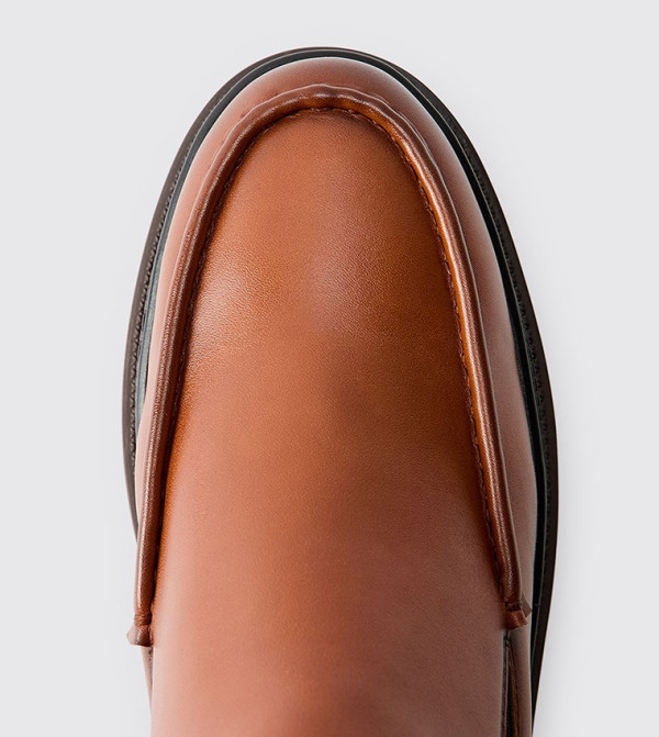 بوهو مان أبوات - بني Chelsea Boots