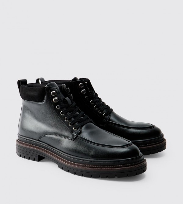 boohooMAN Shoes - Black Chelsea Boots