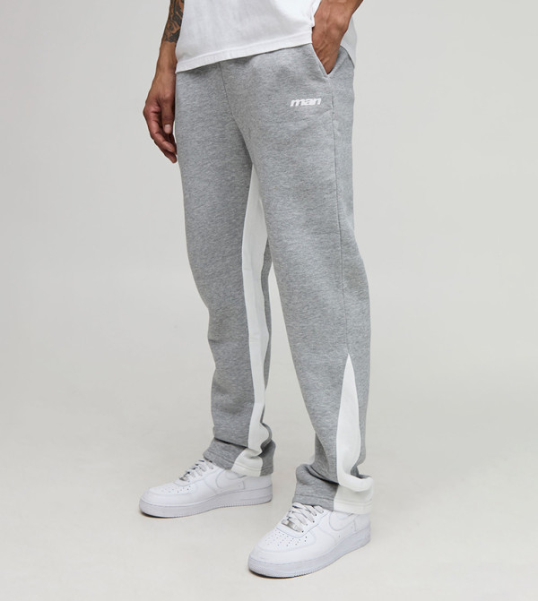 بوهو مان  بنطلونات و تشينو  - رمادي بنطال كاجوال