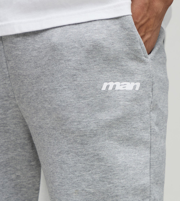 بوهو مان  بنطلونات و تشينو  - رمادي بنطال كاجوال