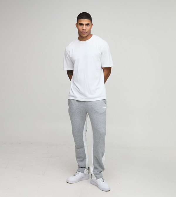 بوهو مان  بنطلونات و تشينو  - رمادي بنطال كاجوال