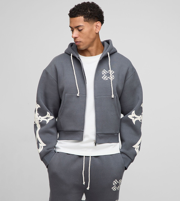 بوهو مان  أطقم ملابس - رمادي Co-Ord Set