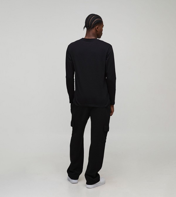 boohooMAN boohooMAN - Black Round Neck T-Shirts