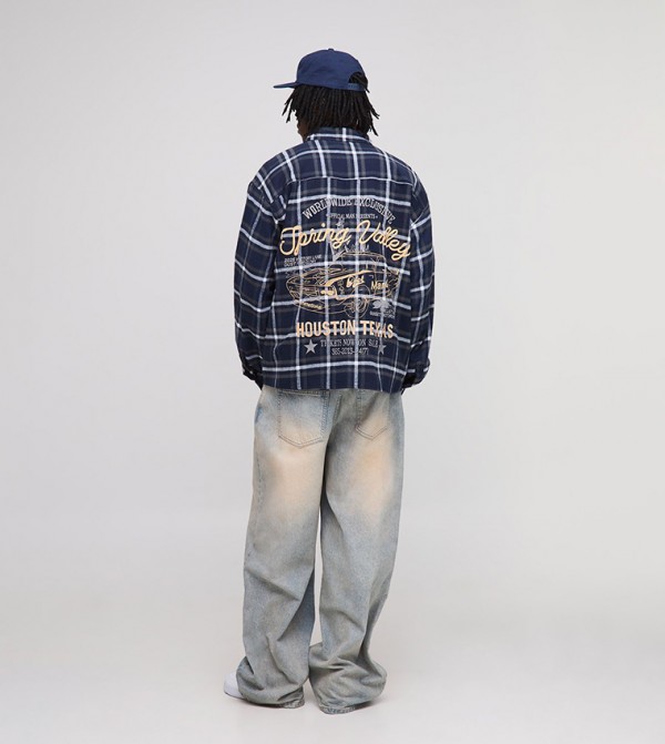 boohooMAN  - NAVY BLUE Casual Shirts