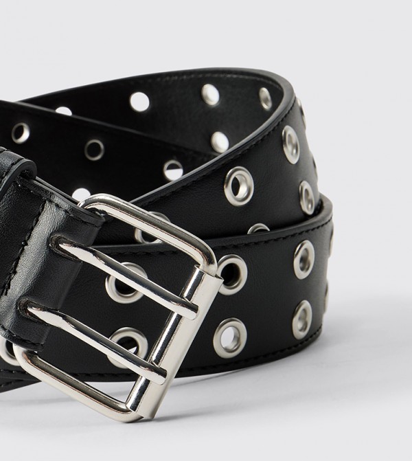 boohooMAN Accessories - Black Non Leather Belts