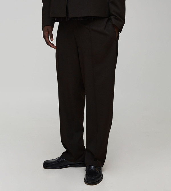 boohooMAN Formal Pants - CHOCOLATE Formal Pants