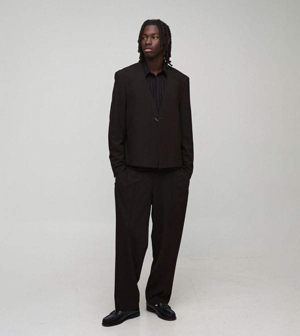 boohooMAN Formal Pants - CHOCOLATE Formal Pants