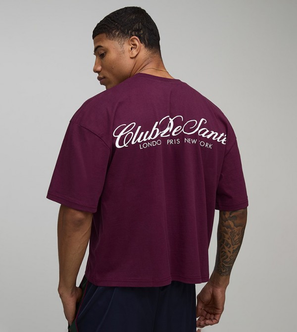 boohooMAN  - Red Round Neck T-Shirts