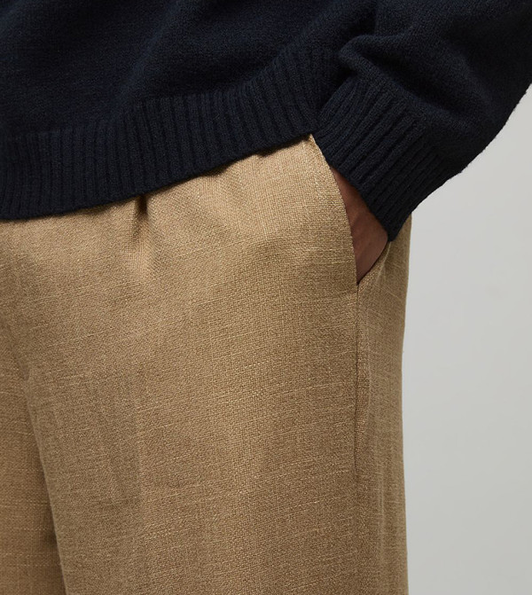 بوهو مان بوهو مان - بني  بنطال كاجوال