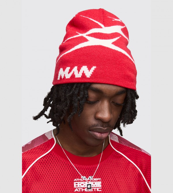 boohooMAN Accessories - Red Beanies