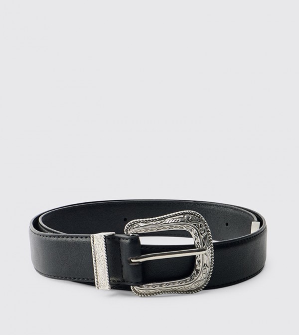 boohooMAN Accessories - Black Non Leather Belts