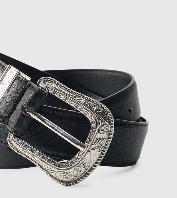 boohooMAN Accessories - Black Non Leather Belts
