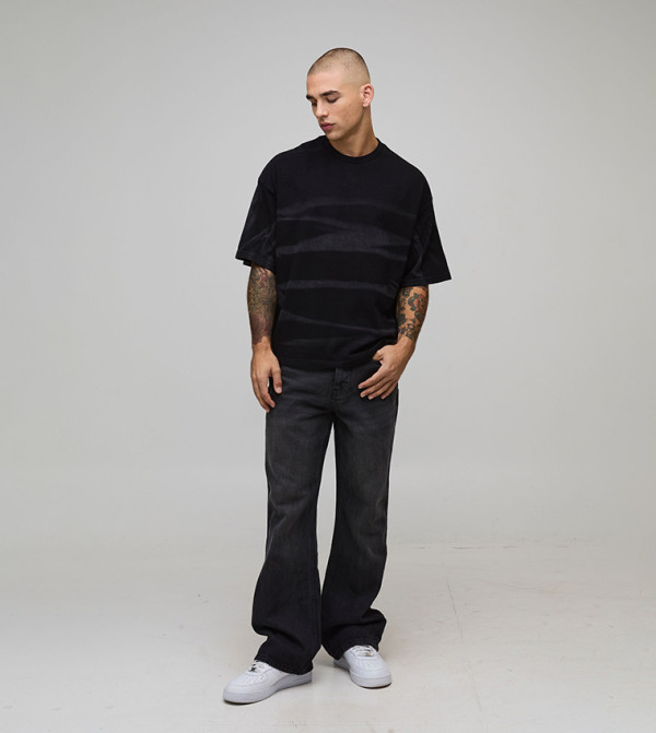 boohooMAN boohooMAN - Black Round Neck T-Shirts