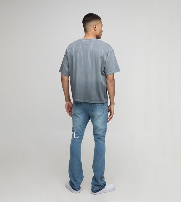 boohooMAN  - Blue Skinny Jeans