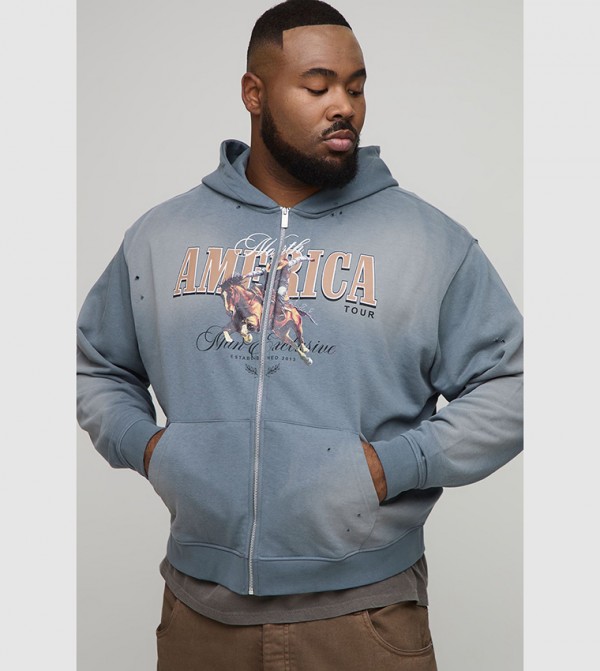 بوهو مان  جاكيتات و معاطف - رمادي جاكيتات كاجوال