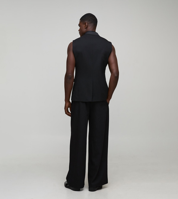 boohooMAN  Waistcoats - Black Waistcoats