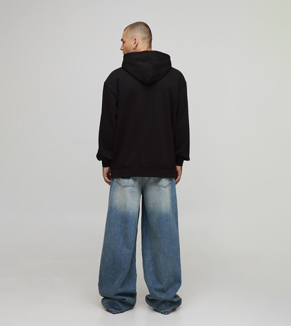 بوهو مان بوهو مان - أسود هودي