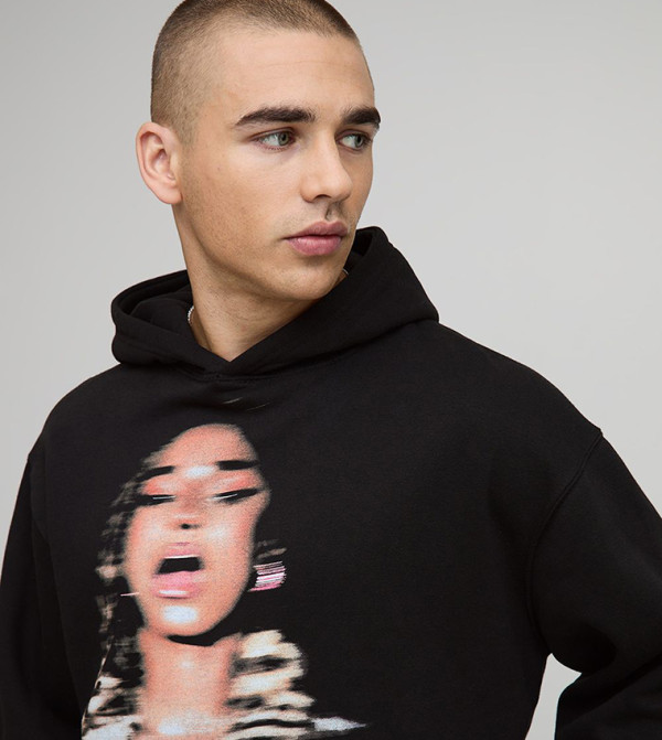 بوهو مان بوهو مان - أسود هودي