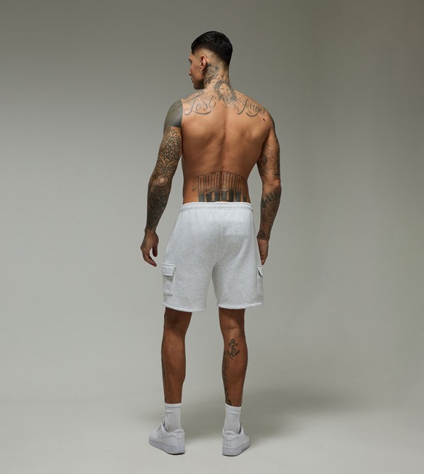 بوهو مان  ملابس رياضة - رمادي شورتات