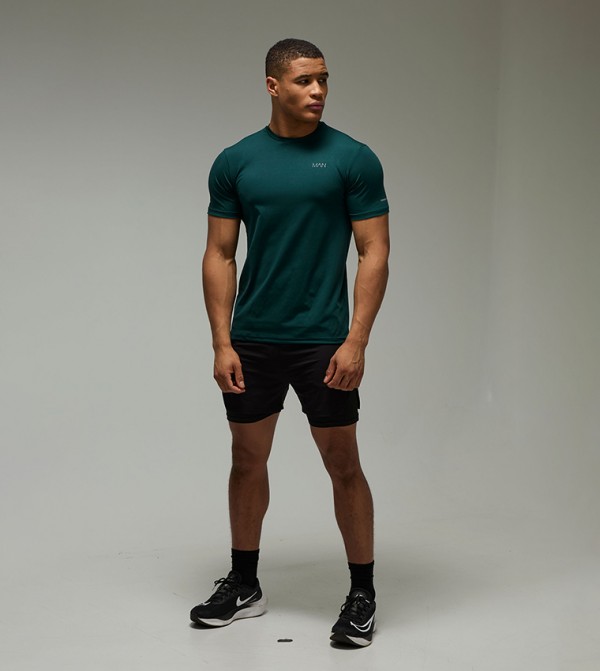 boohooMAN  Sportswear - Green T-Shirts & Vests