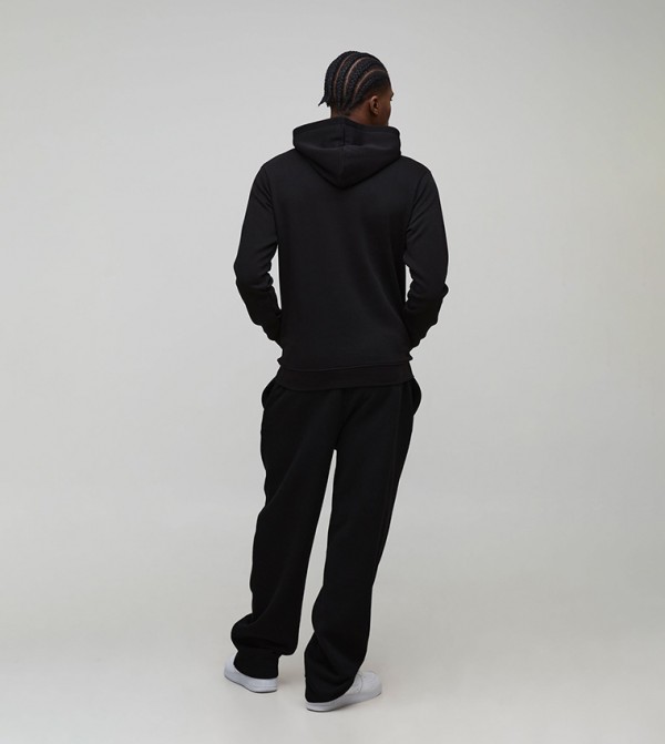 boohooMAN  Clothing - Black Hoodies
