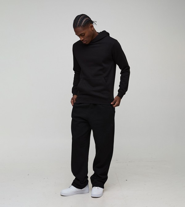 boohooMAN  Clothing - Black Hoodies
