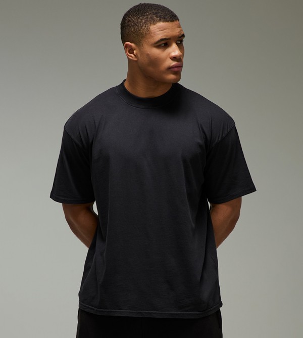 boohooMAN boohooMAN - Black Round Neck T-Shirts