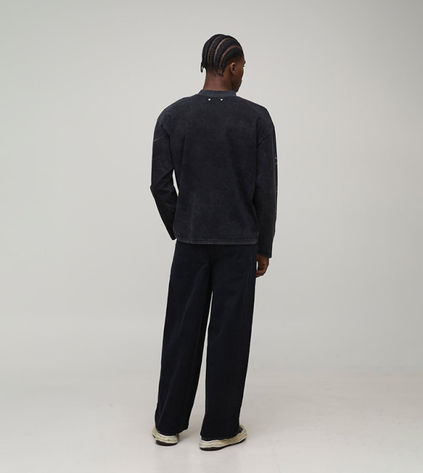 boohooMAN  Jeans - Black Relaxed Jeans