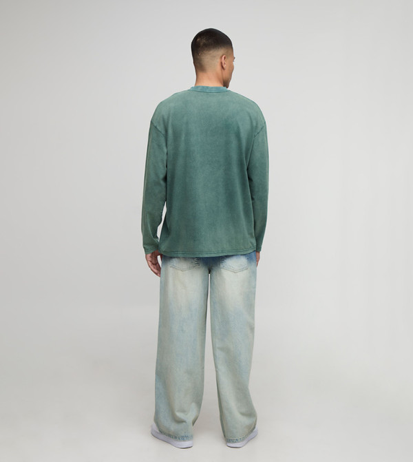 boohooMAN  Jeans - Blue Relaxed Jeans