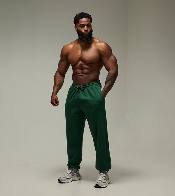 boohooMAN Sportswear - Green Track Pants & Joggers