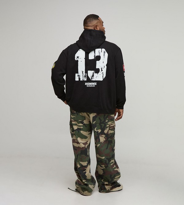 boohooMAN  Clothing - Black Hoodies