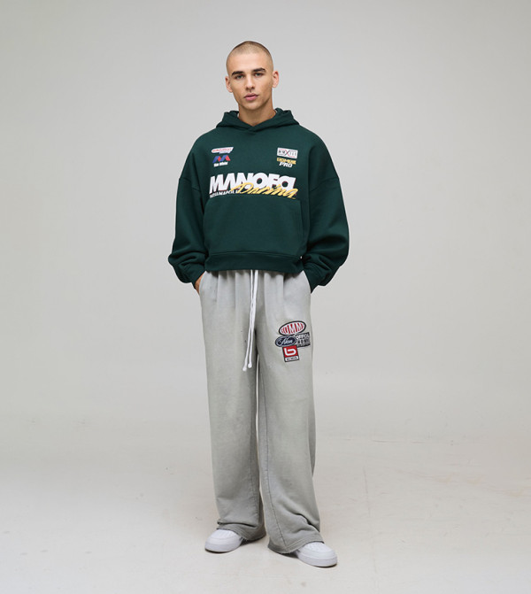 boohooMAN  Clothing - Green Hoodies