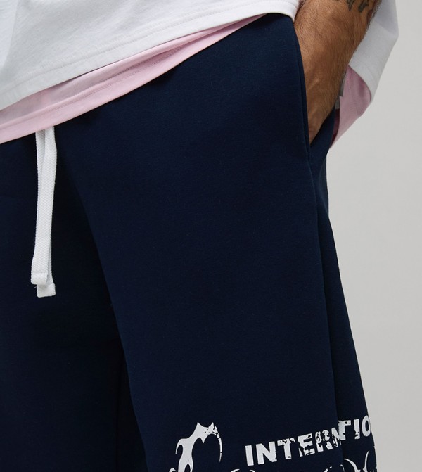 boohooMAN Pants & Chinos - Navy Casual Pants