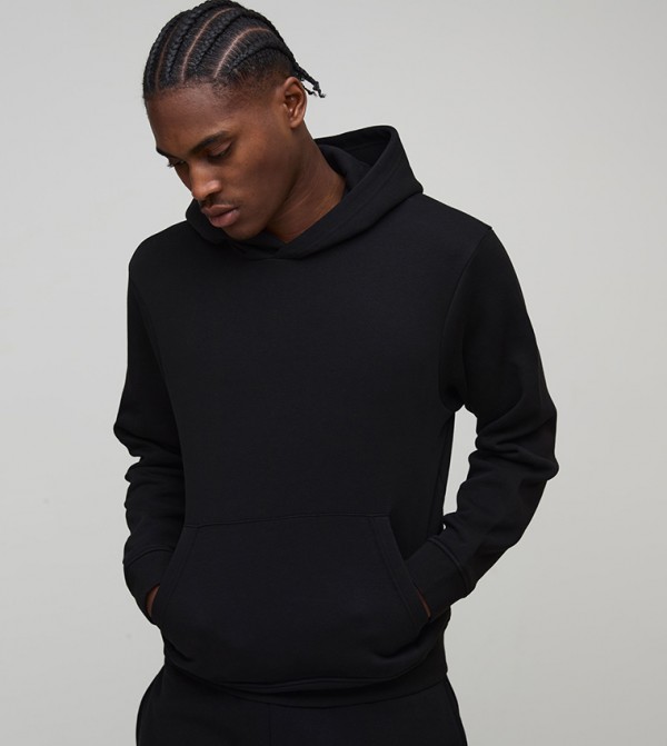 boohooMAN Men - Black Hoodies