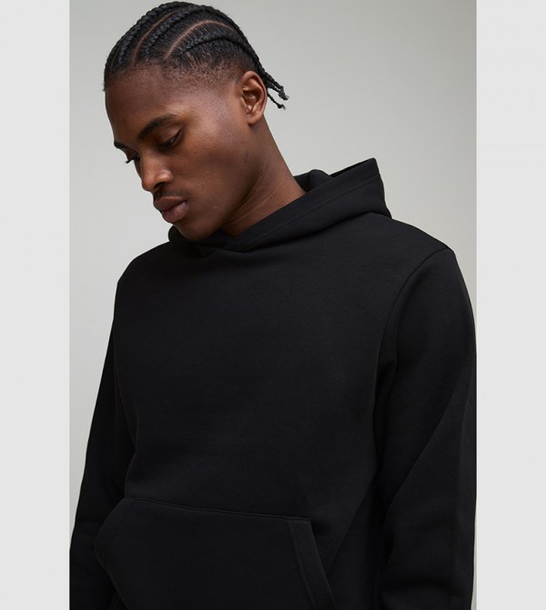 boohooMAN Men - Black Hoodies
