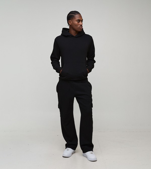 boohooMAN Men - Black Hoodies