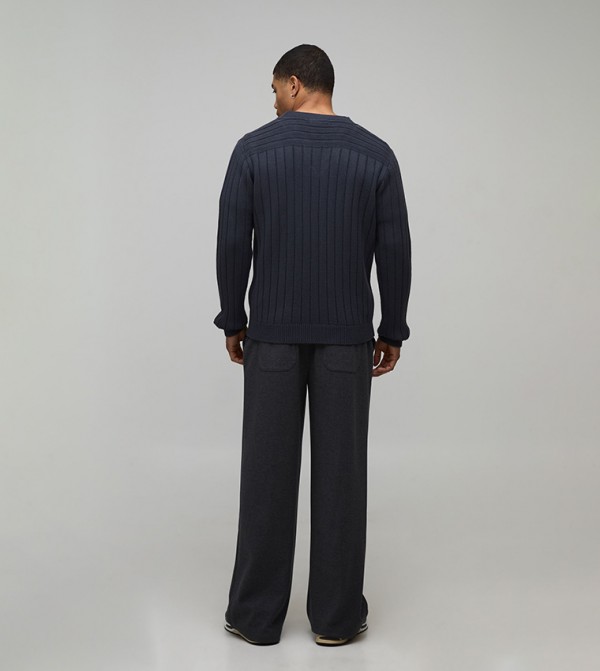 boohooMAN  V-neck Sweaters - Grey V-neck Sweaters