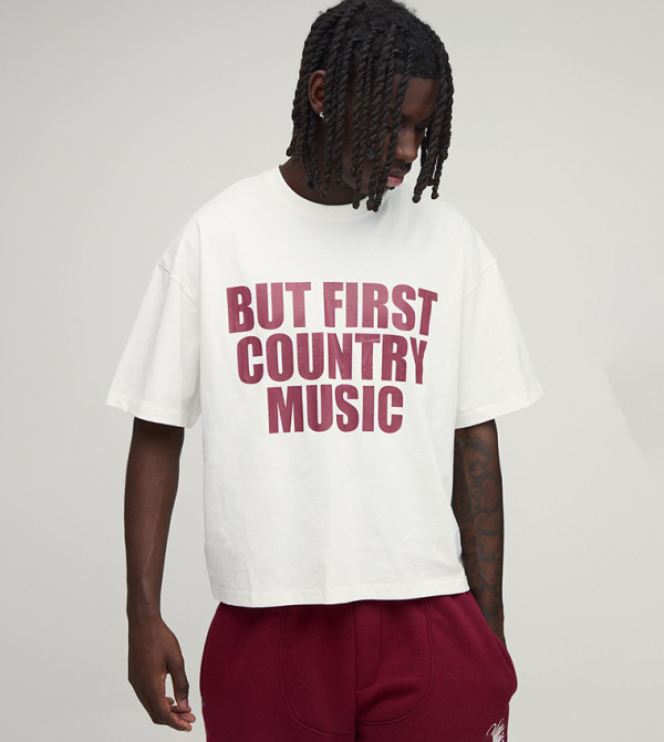 boohooMAN boohooMAN - White Round Neck T-Shirts