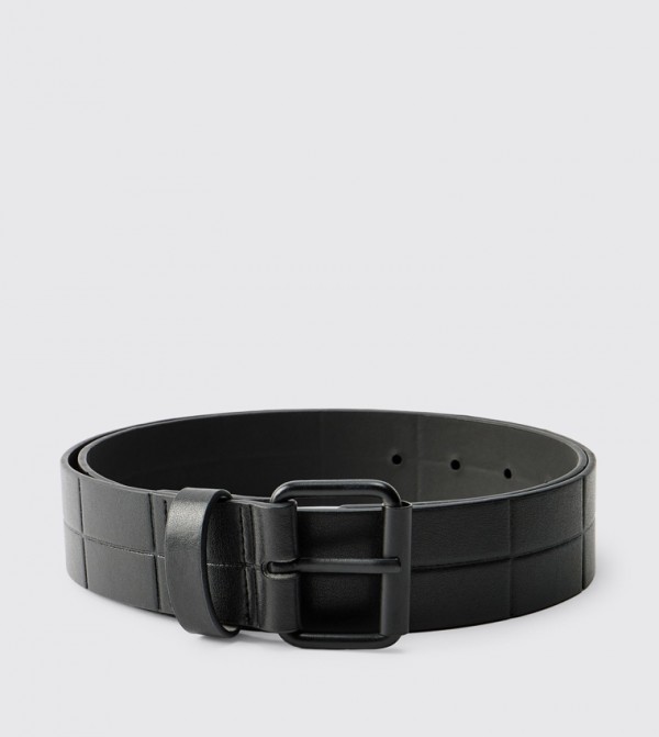 boohooMAN Accessories - Black Non Leather Belts