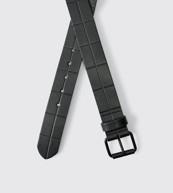 boohooMAN Accessories - Black Non Leather Belts
