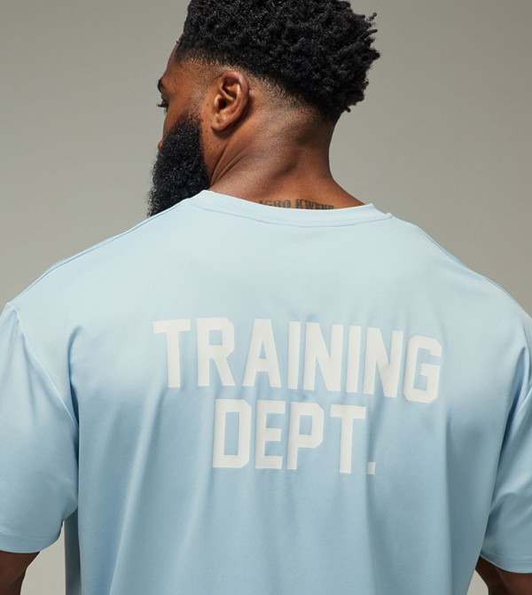 boohooMAN Sportswear - Light Blue T-Shirts & Vests