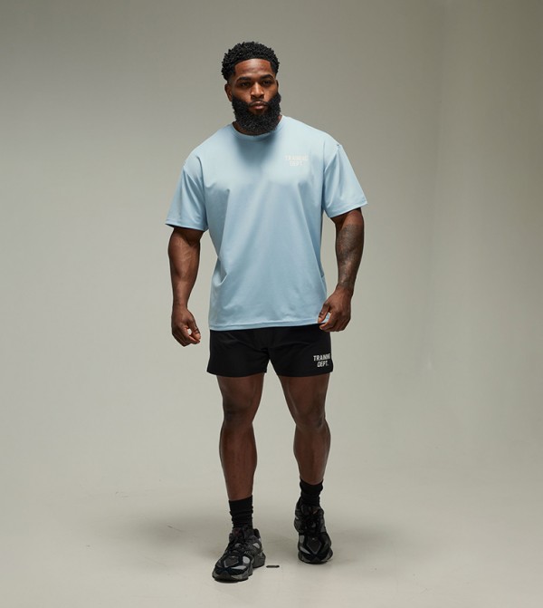 boohooMAN Sportswear - Light Blue T-Shirts & Vests