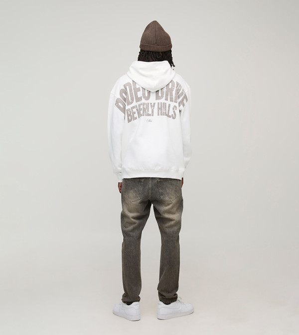 بوهو مان بوهو مان - أبيض  هودي