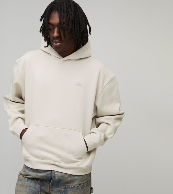 boohooMAN  Hoodies & Sweatshirts - STONE Hoodies