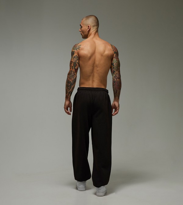 boohooMAN Pants & Chinos - Black Joggers